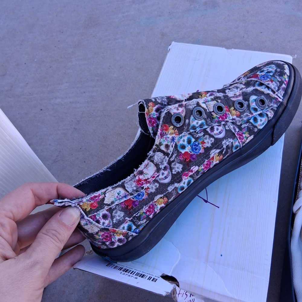Blowfish Multicolor Skull Print Sneakers